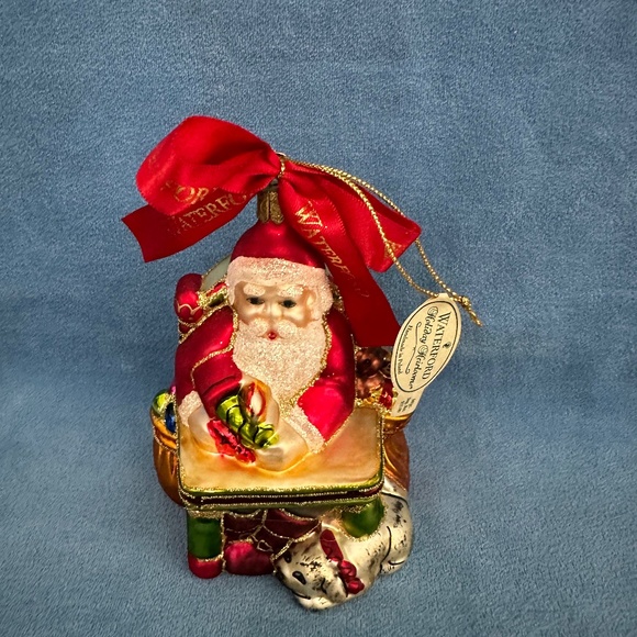 Waterford Holiday Heirloom, First Issue 2001, Santa’s Workshop, glass ornament. - Picture 1 of 7